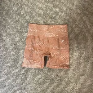 Brand:Gymshark Shorts - Color:Light pink/Salmon Camo - Size: S - never worn